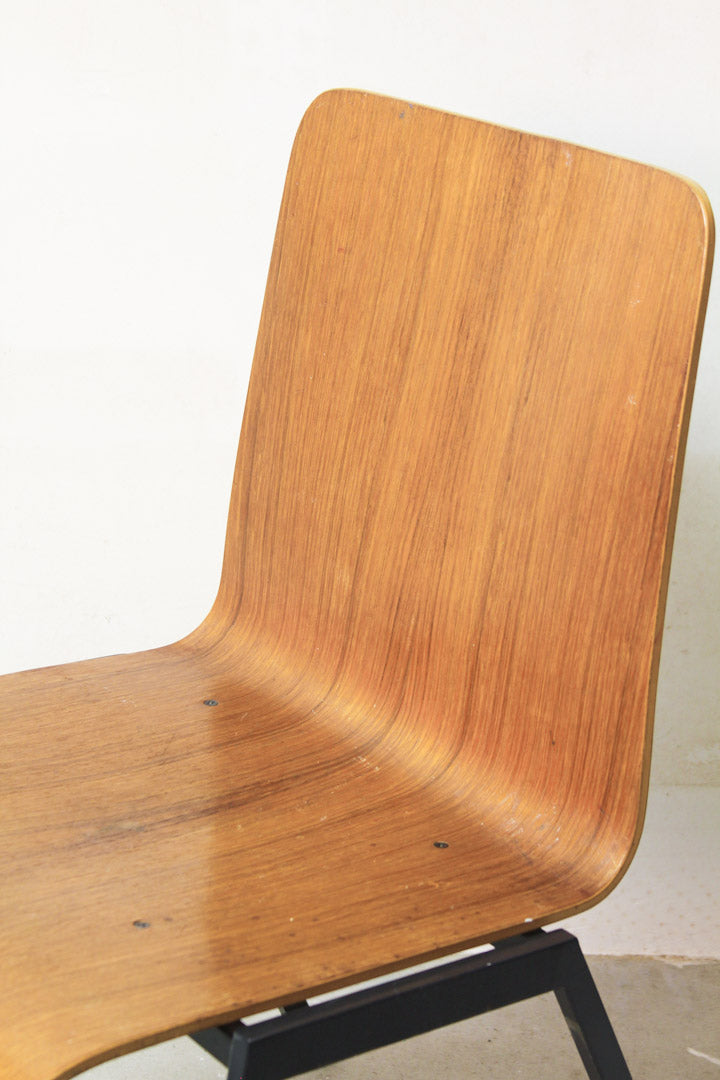 Set vintage pagholz stoelen / houten schoolstoelen