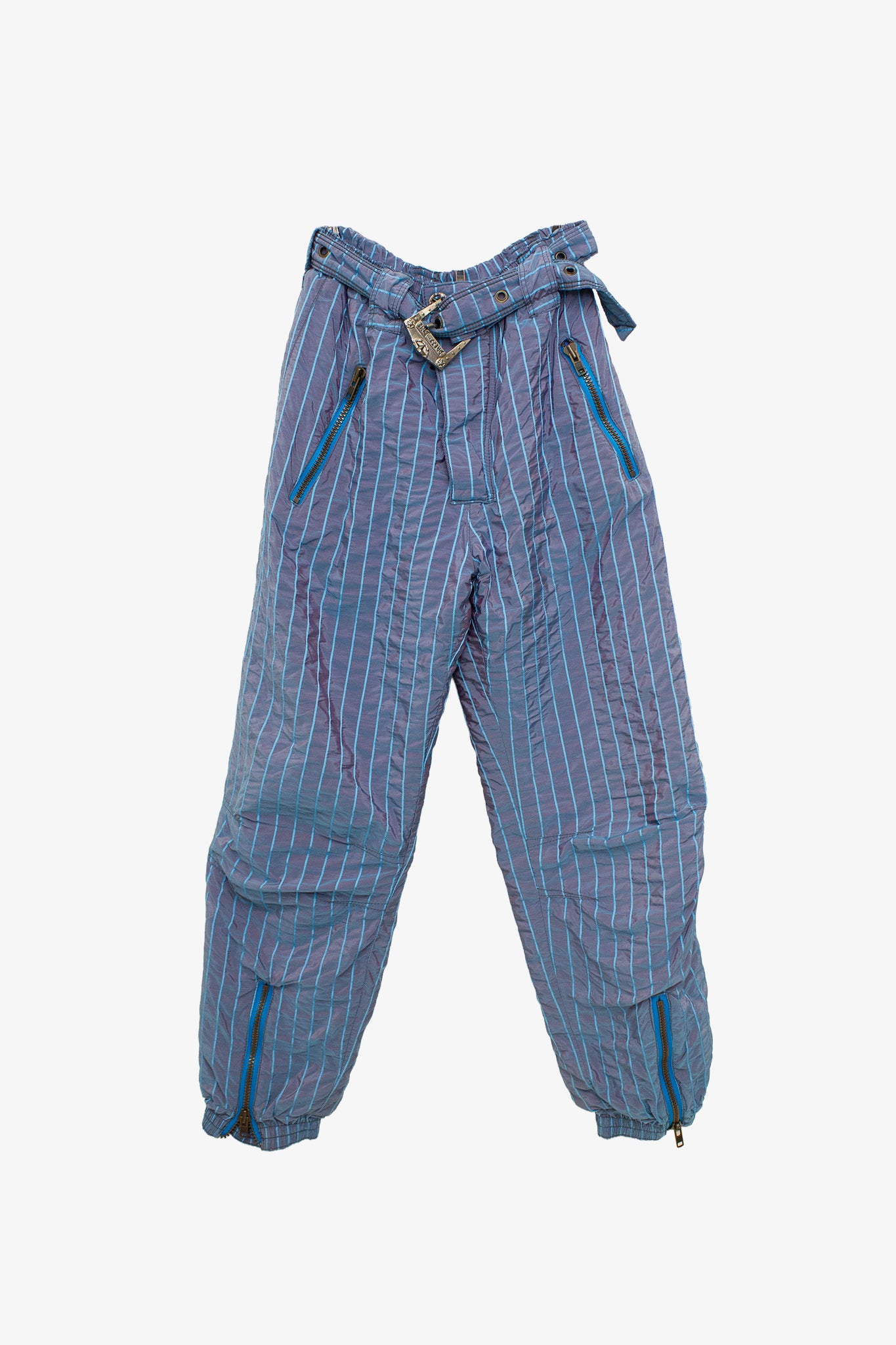 80’s vintage parelmoer glans 2-delig ski-pak 