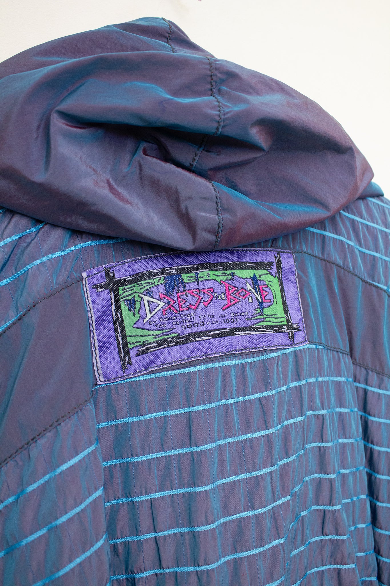 80’s vintage parelmoer glans 2-delig ski-pak 