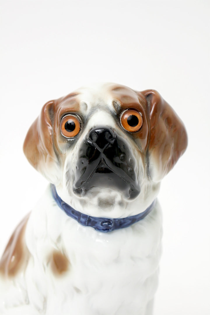 Vintage parfumlamp hond van keramiek jaren 50