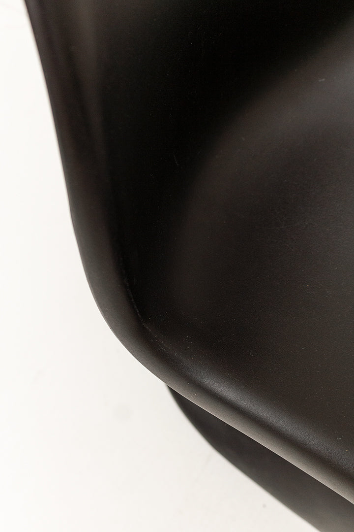 Vintage replica S Chair Verner Panton zwarte kunststof kinderstoel