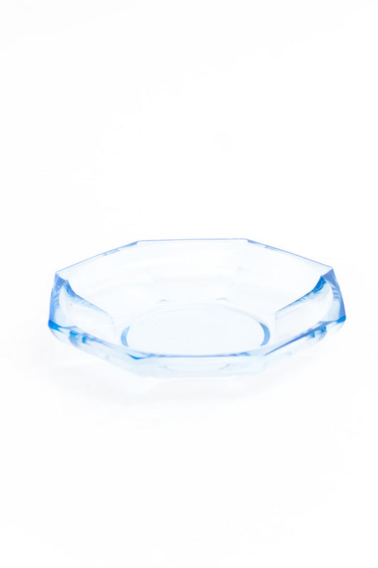 Vintage schoteltjes van blauw persglas – set van 6