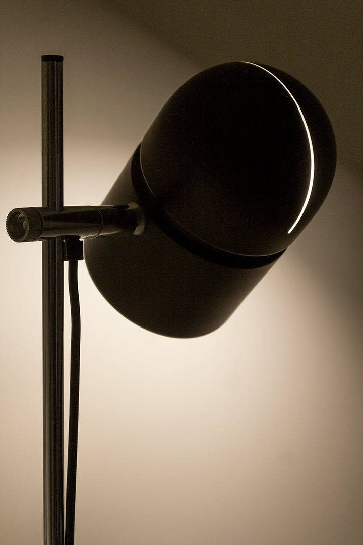 Vintage staande OMI lamp met dubbele bruine spots jaren 70