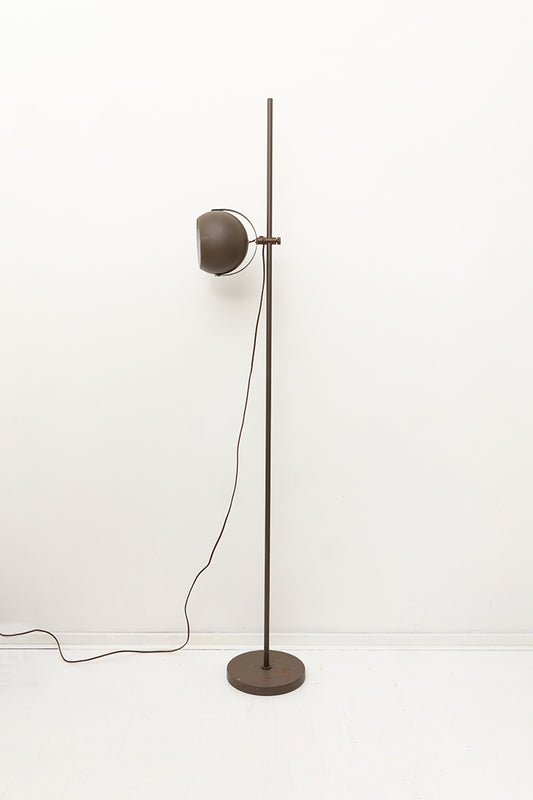 Vintage staande bollamp bruin jaren 70