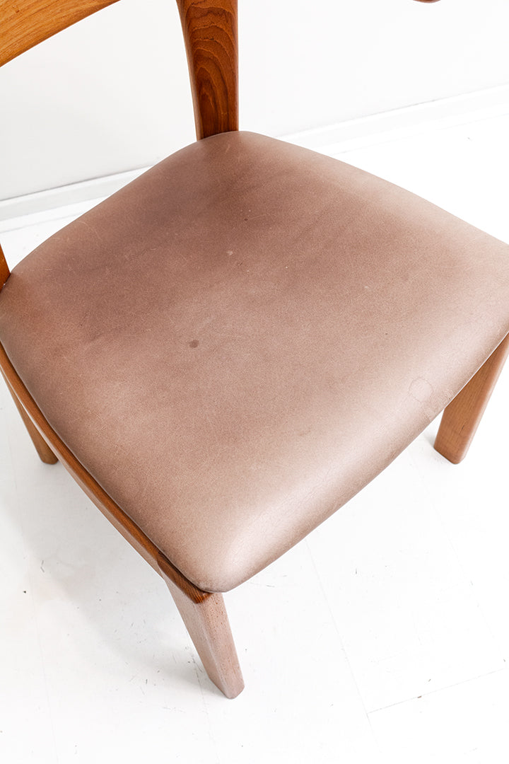 Vintage teakhouten stoel Holstebro Möbelfabrik Denemarken