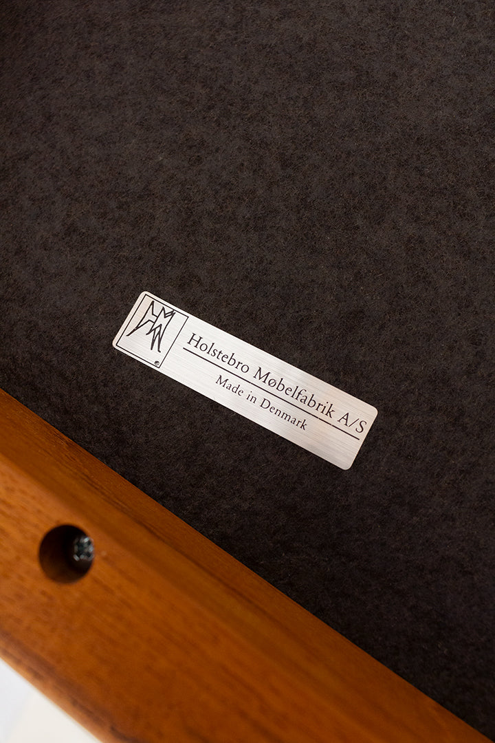 Vintage teakhouten stoel Holstebro Möbelfabrik Denemarken
