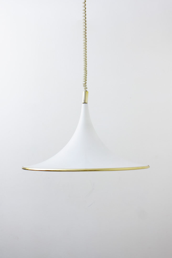 Vintage trompet lamp acryl heksenhoed