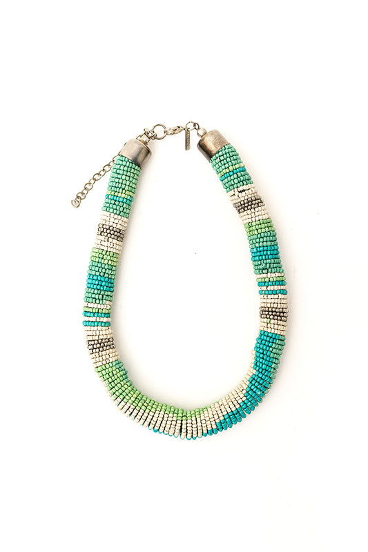 Vintage turkooizen ketting met kleine kraaltjes
