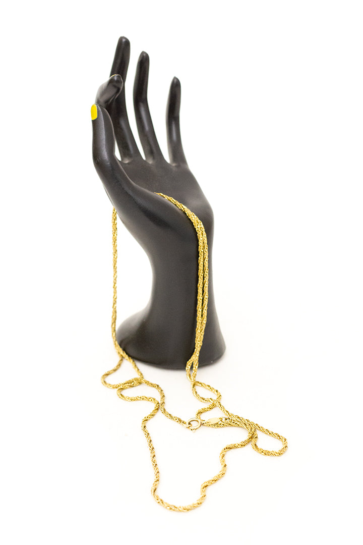 Vintage twisted chain ketting verguld Grosse x Dior 1973