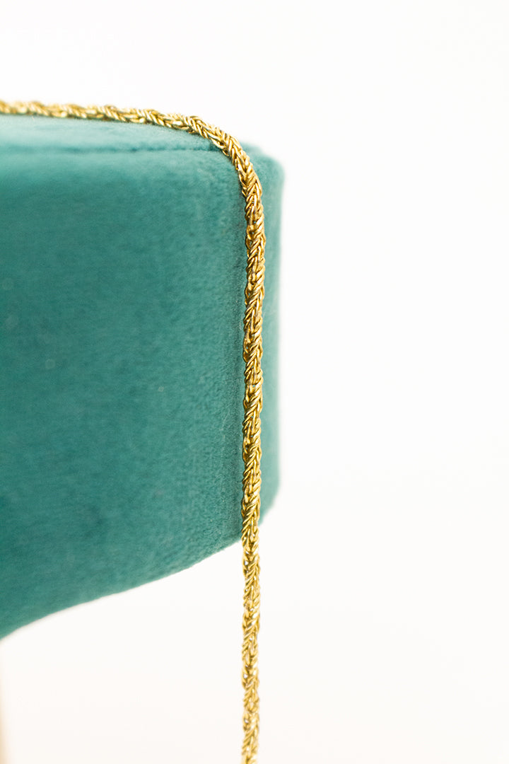 Vintage twisted chain ketting verguld Grosse x Dior 1973
