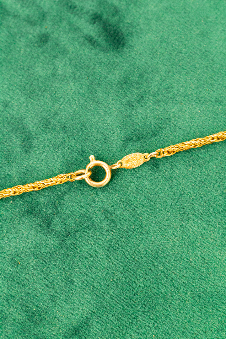 Vintage twisted chain ketting verguld Grosse x Dior 1973