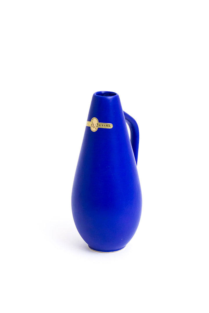 Vintage vaas West-Germany blauw