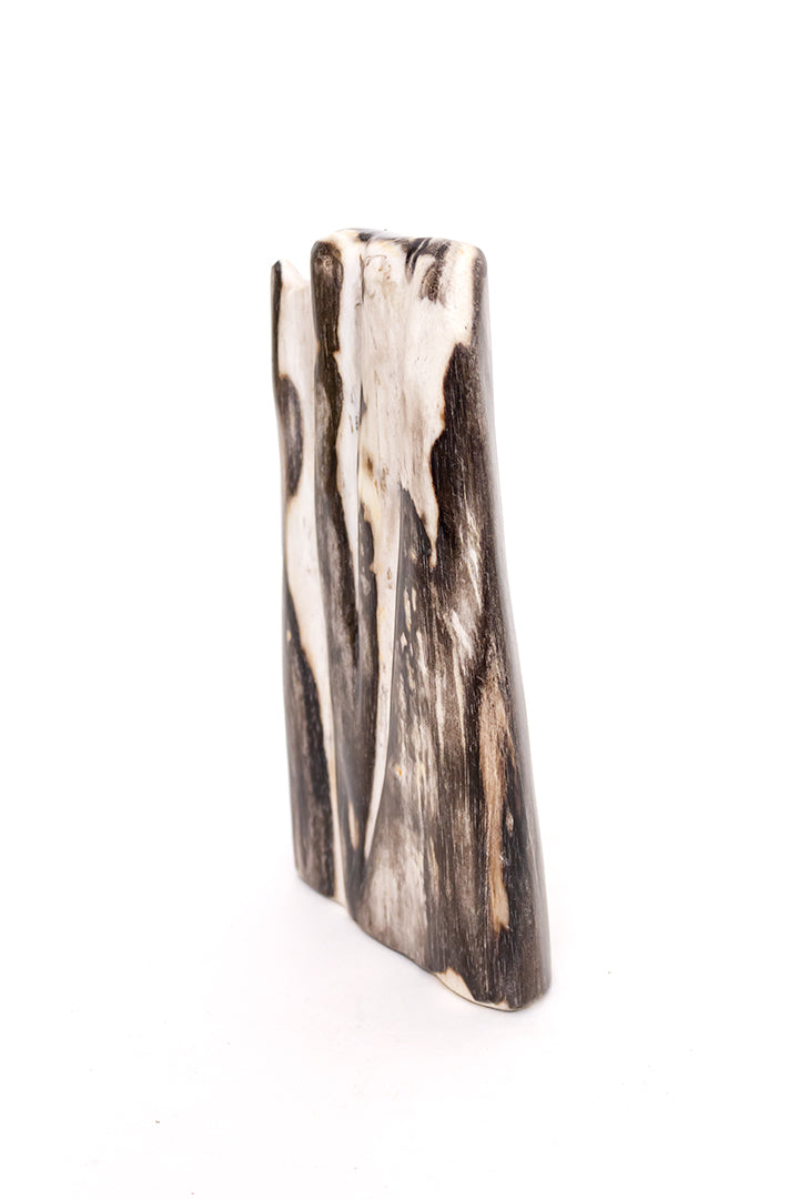 Vintage versteend hout sculptuur uit Indonesië