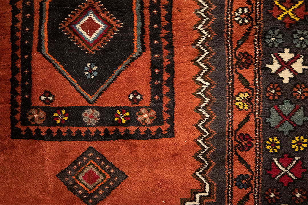Vintage vloerkleed met diverse kleuren, patronen en alpaca’s 160x105 cm