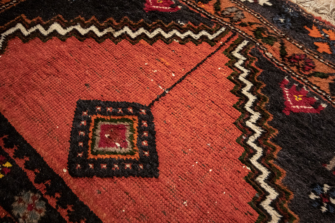 Vintage vloerkleed met diverse kleuren, patronen en alpaca’s 160x105 cm