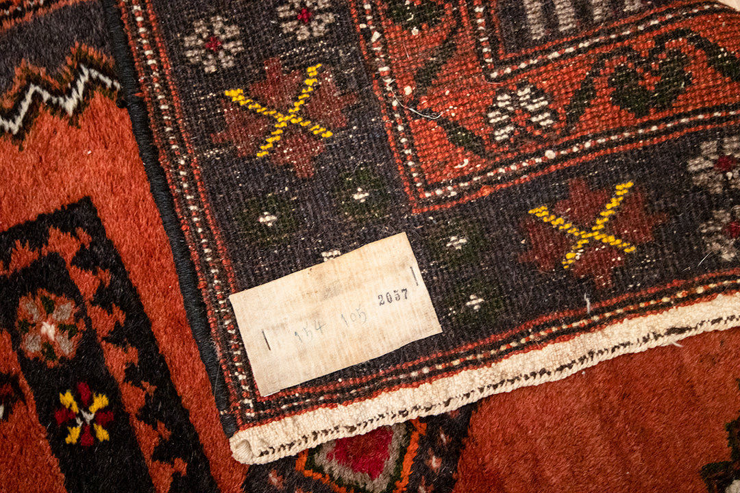 Vintage vloerkleed met diverse kleuren, patronen en alpaca’s 160x105 cm