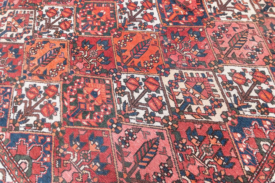 Vintage vloerkleed met patroon van bloemen en bladeren 315x214 cm