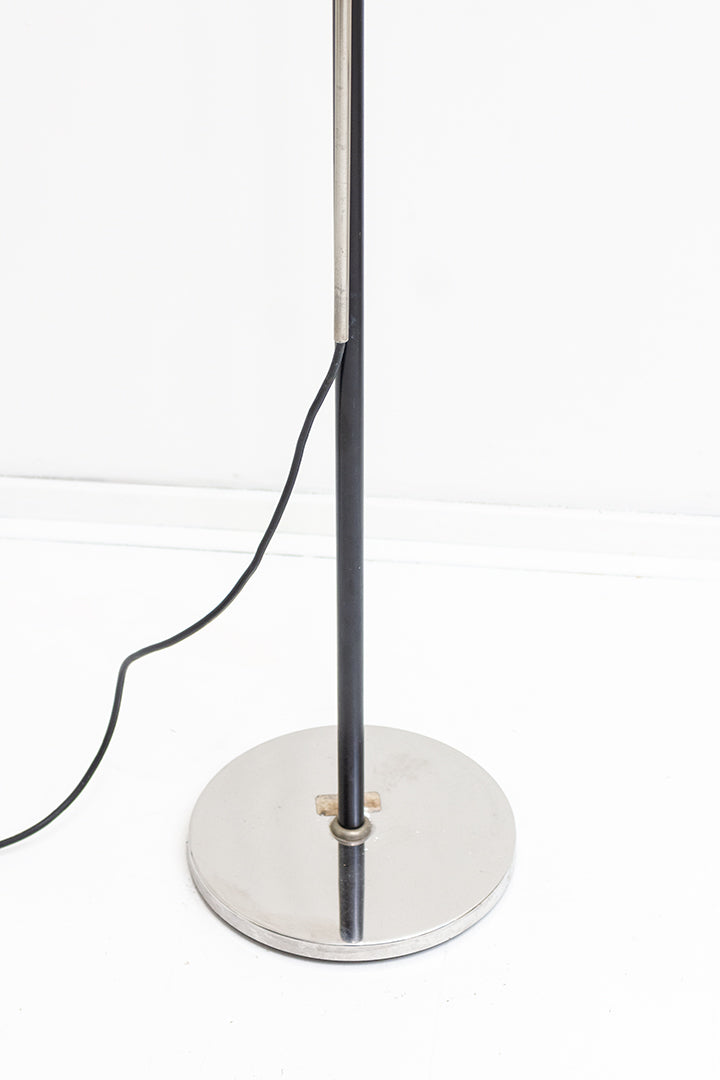 Vintage vloerlamp chroom met boog