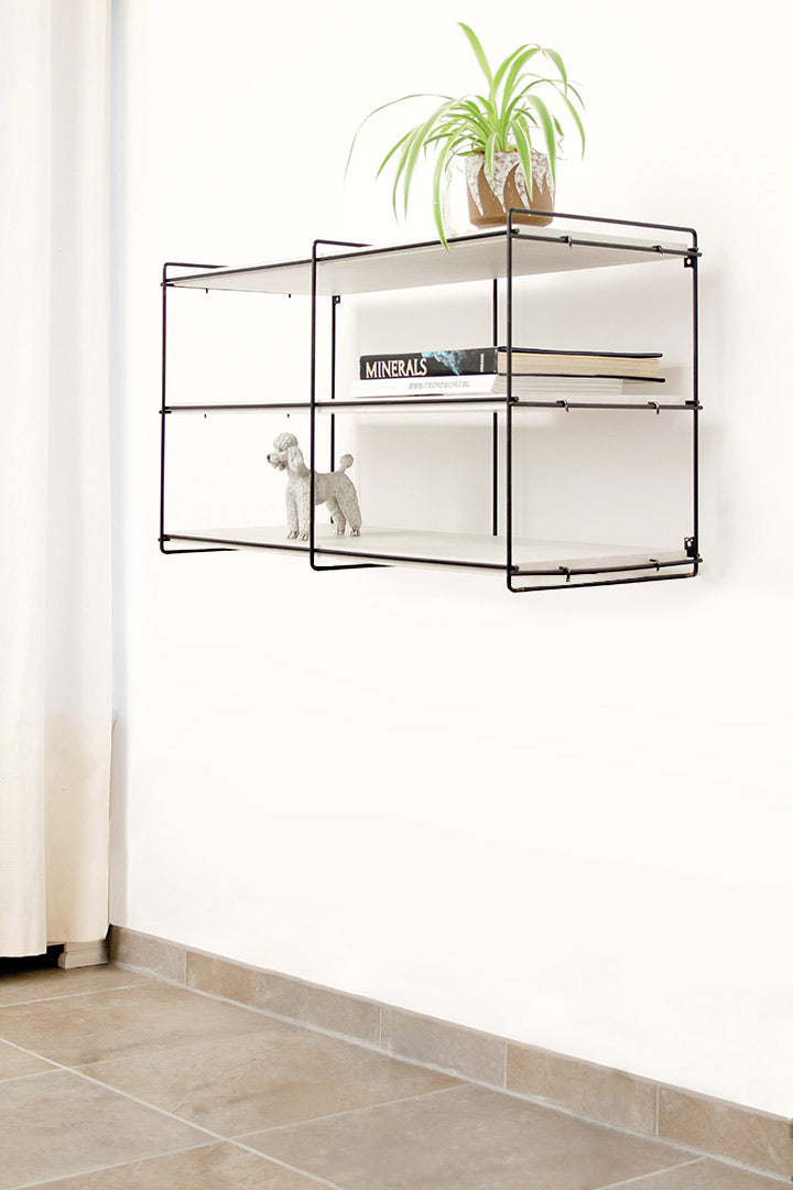 Vintage wandrek draad beton