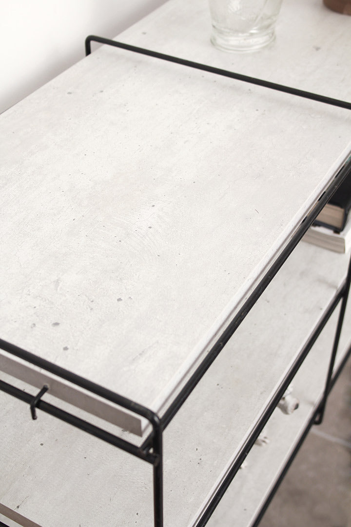 Vintage wandrek draad beton