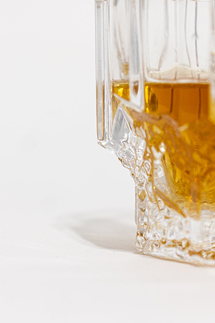 Vintage whiskey glazen van kristal - set van 12