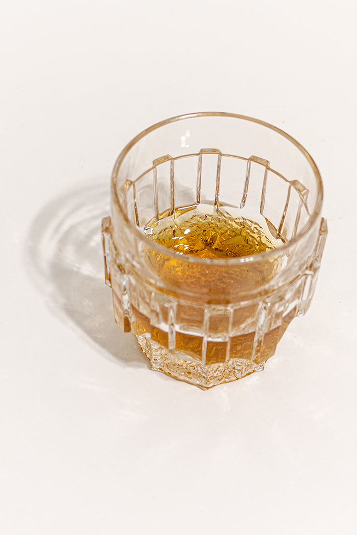 Vintage whiskey glazen van kristal - set van 12