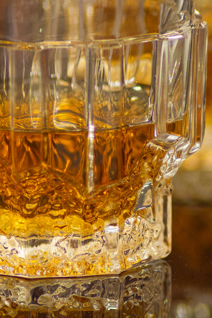 Vintage whiskey glazen van kristal - set van 12