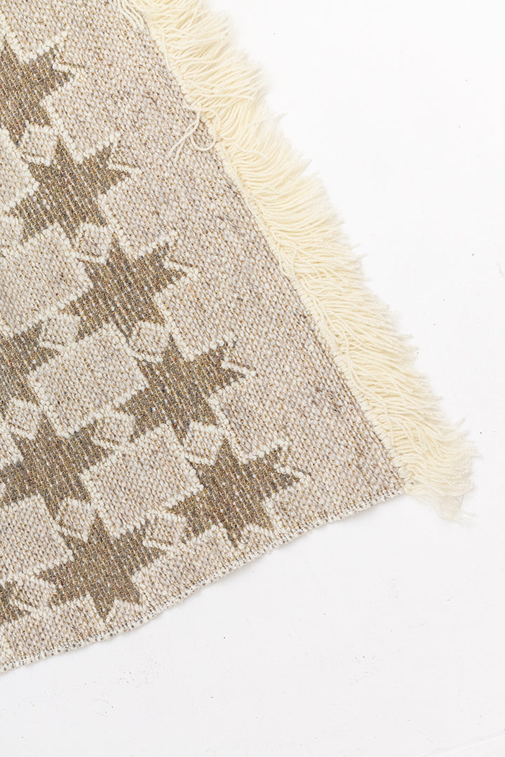 Vintage wollen plaid bruin/beige geweven