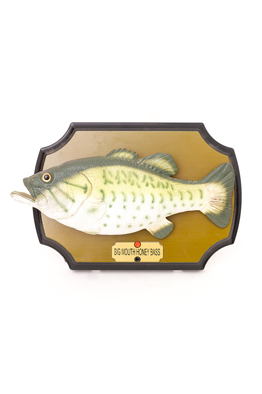 Vintage zingende vis ‘Big Mouth Honey Bass’