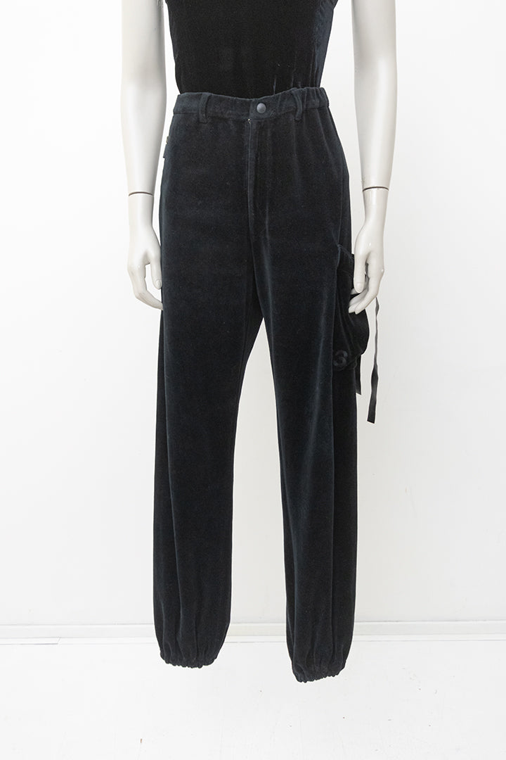 Vintage zwarte velours broek Y3 Yohji Yamamoto