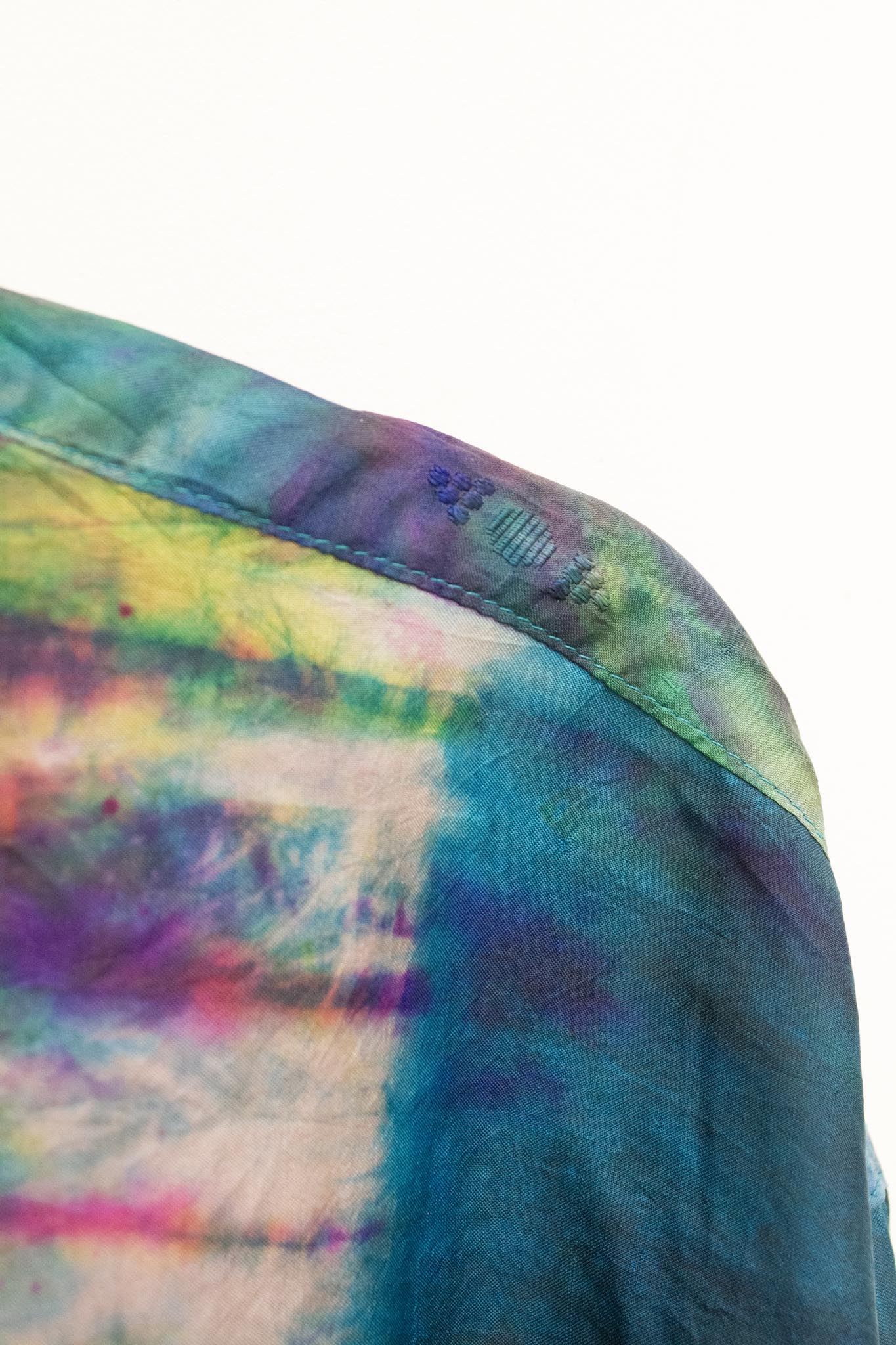 Vintage Puck & Hans zijde tie dye blouse