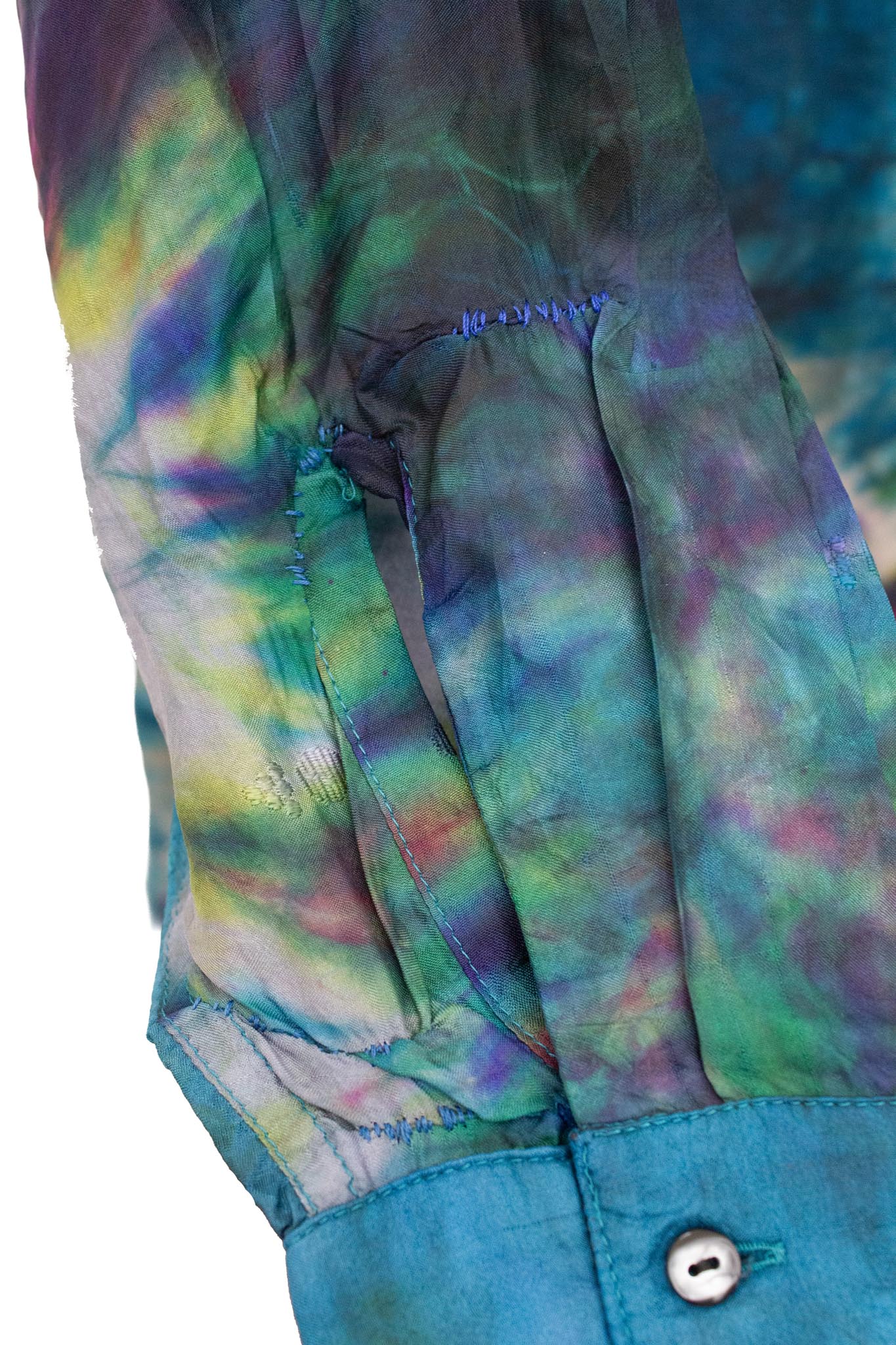Vintage Puck & Hans zijde tie dye blouse