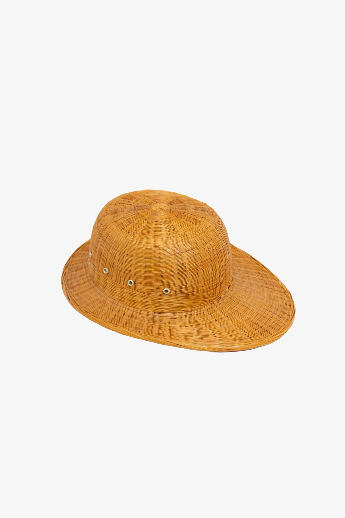 Vintage rieten zomerhoed pet