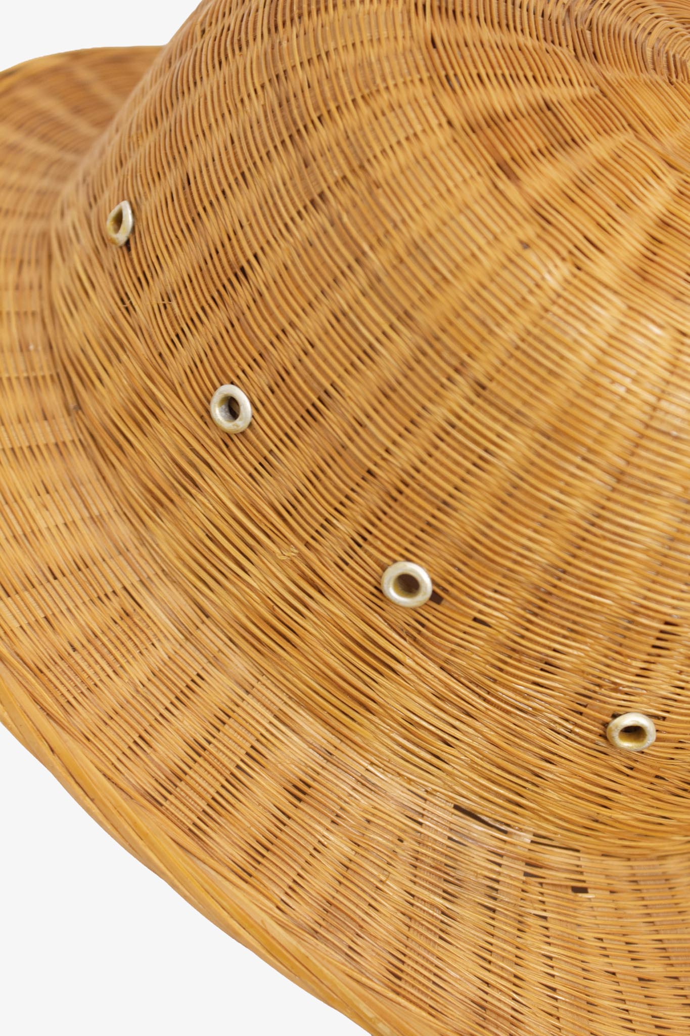 Vintage rieten zomerhoed pet