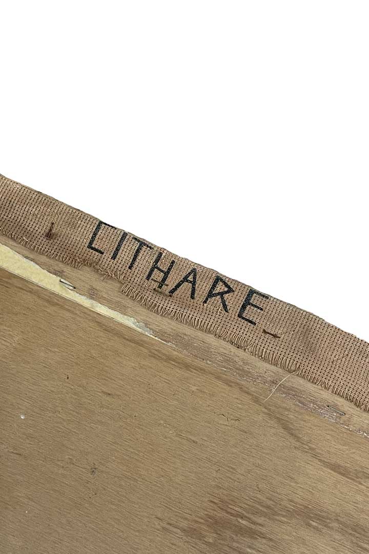 Handwerk tapisserie "La Cithare" by Royal Paris 1950s