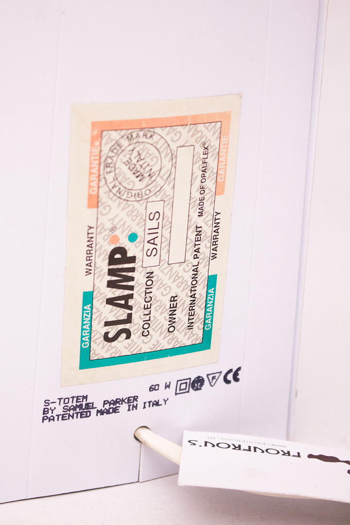 90s Samuel Parker S-totem lamp - mintgroen