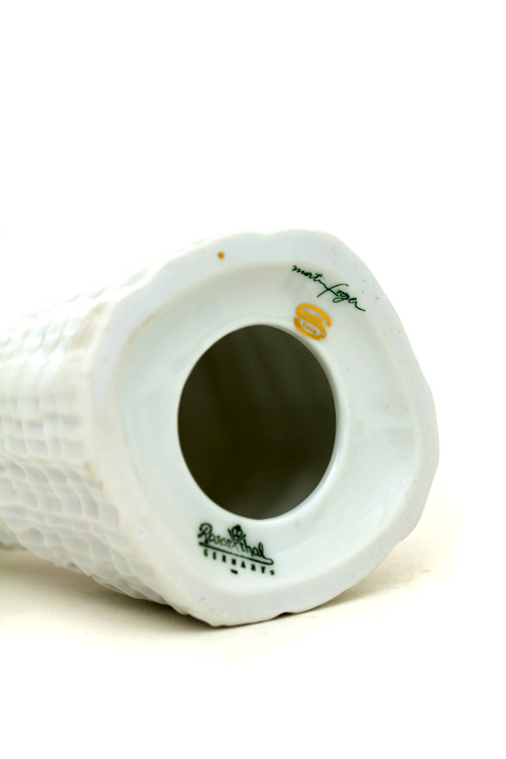 Witte 60's Rosenthal kandelaar door Martin Freyer