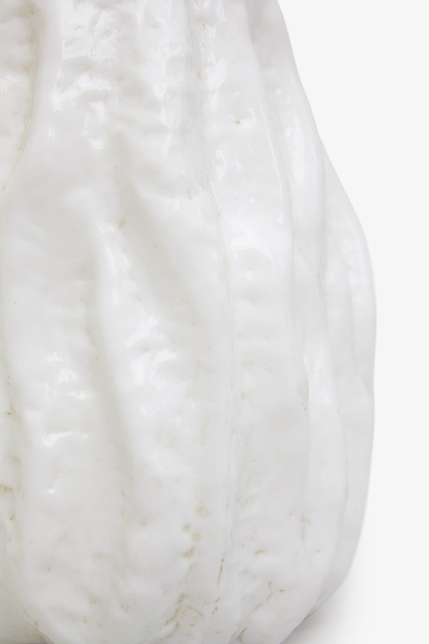 Vintage frosted glazen vaas Kurt Wokan voor Ingrid Glashütte 