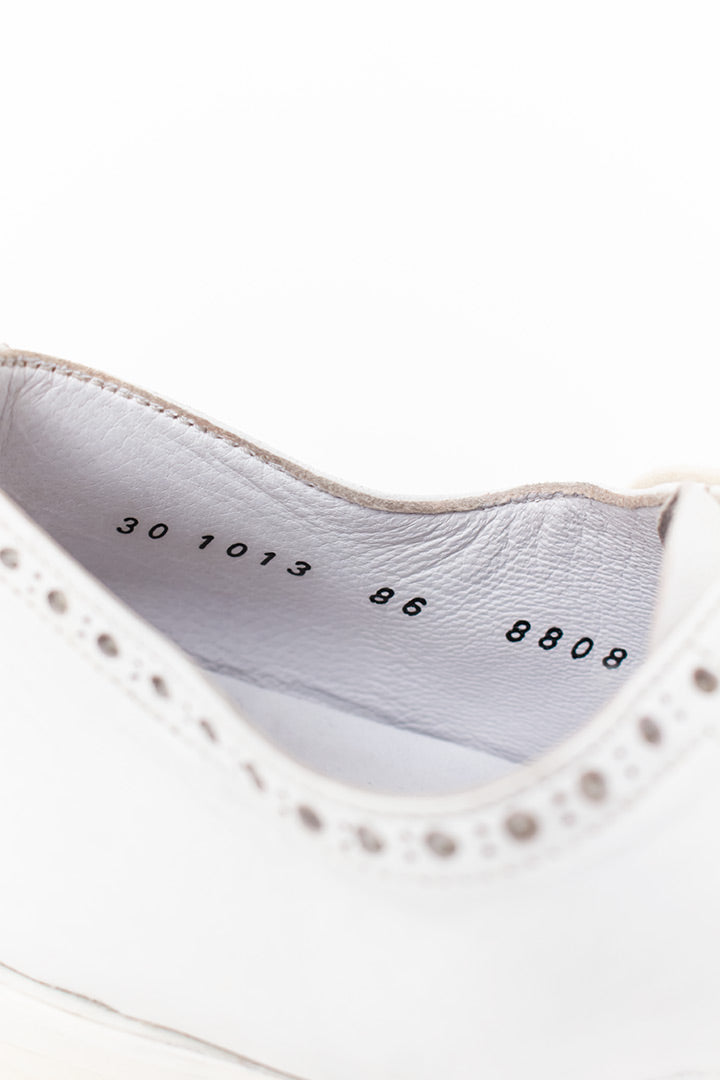 Witte leren dames brogues Jil Sander maat 36