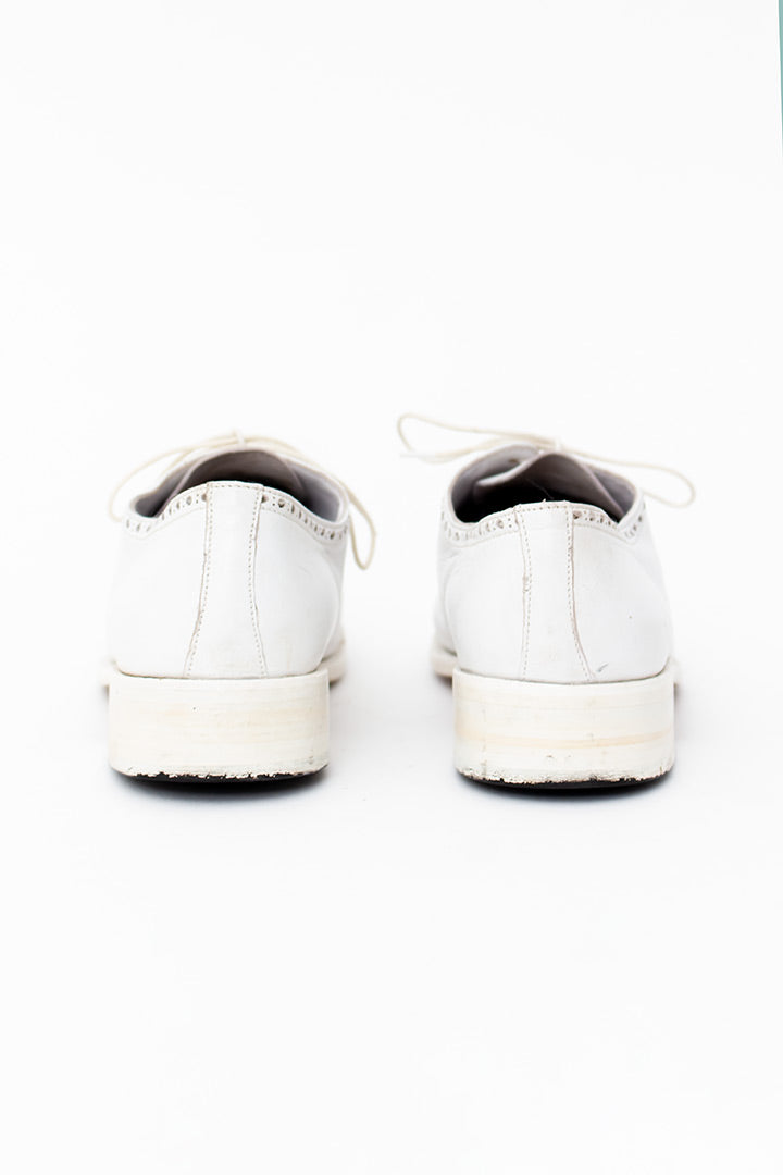 Witte leren dames brogues Jil Sander maat 36