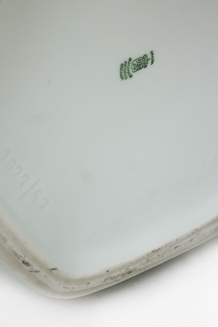 Witte porseleinen Bavaria Arzberg vloervaas zonnebloemen decor 1077-62