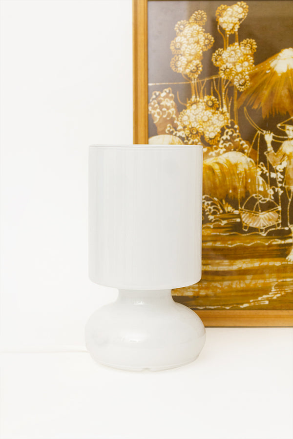 Witte vintage IKEA Lykta mushroom lamp
