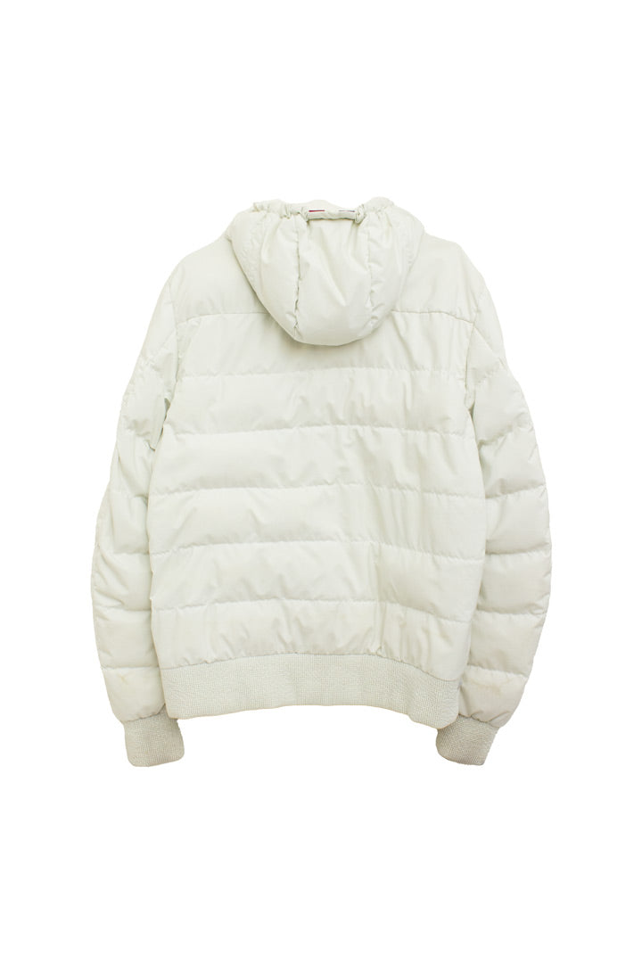 Witte vintage Moncler Grenoble puffer jas