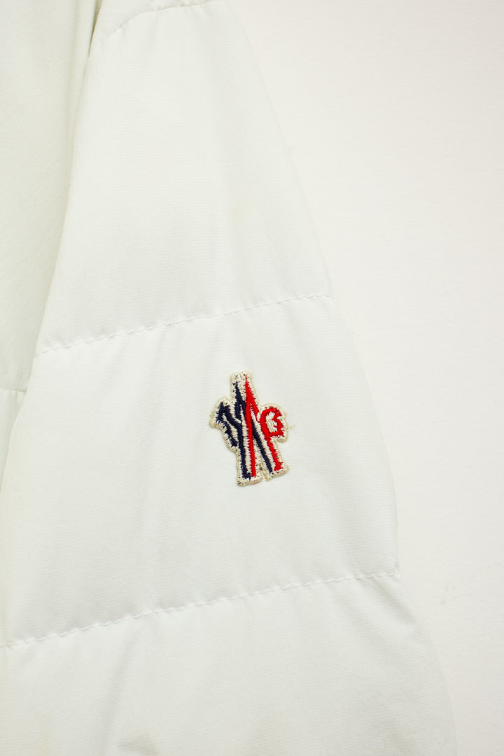 Witte vintage Moncler Grenoble puffer jas