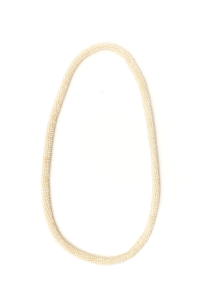 Witte vintage ketting met kraaltjes