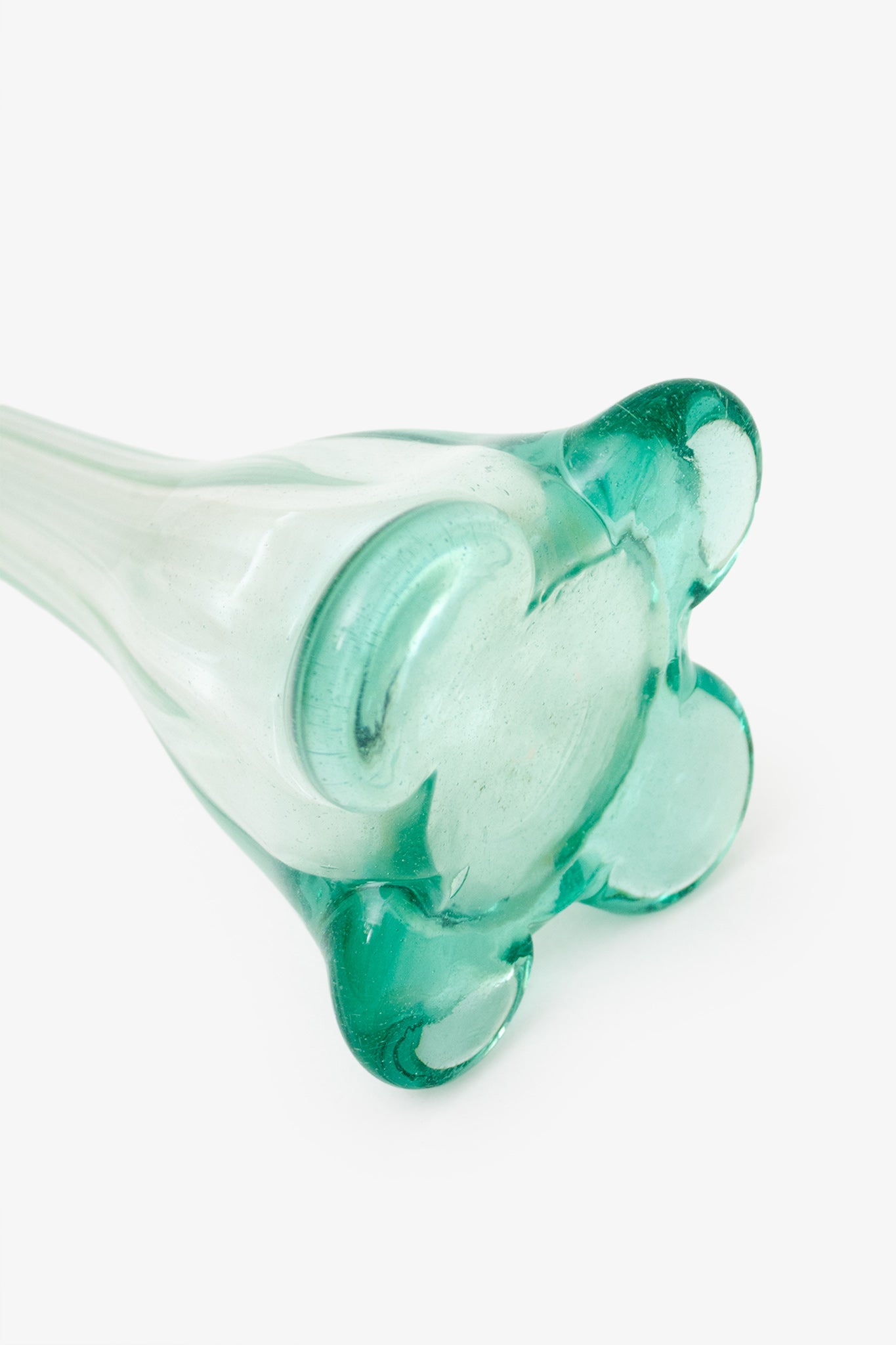 Lange mintgroene XL solifleur vaas