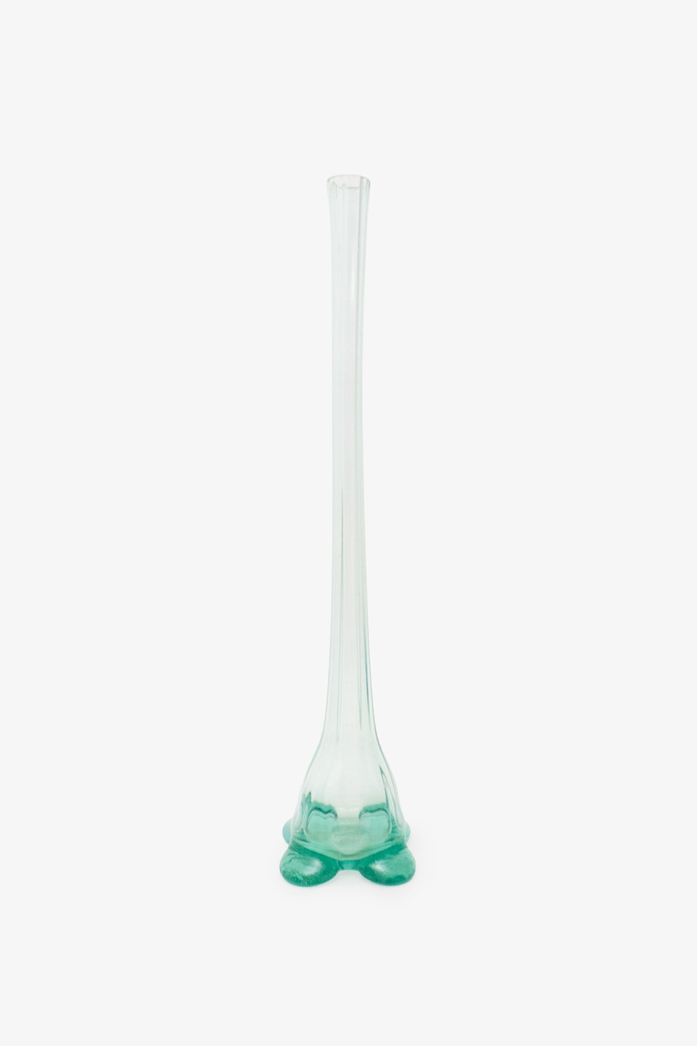 Lange mintgroene XL solifleur vaas