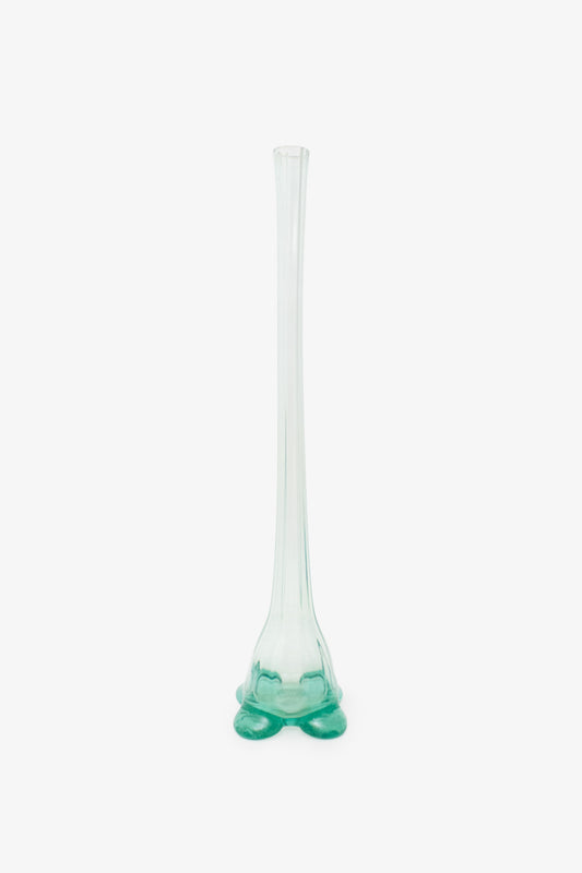 Lange mintgroene XL solifleur vaas