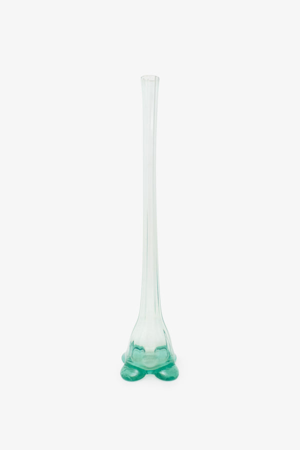 Lange mintgroene XL solifleur vaas