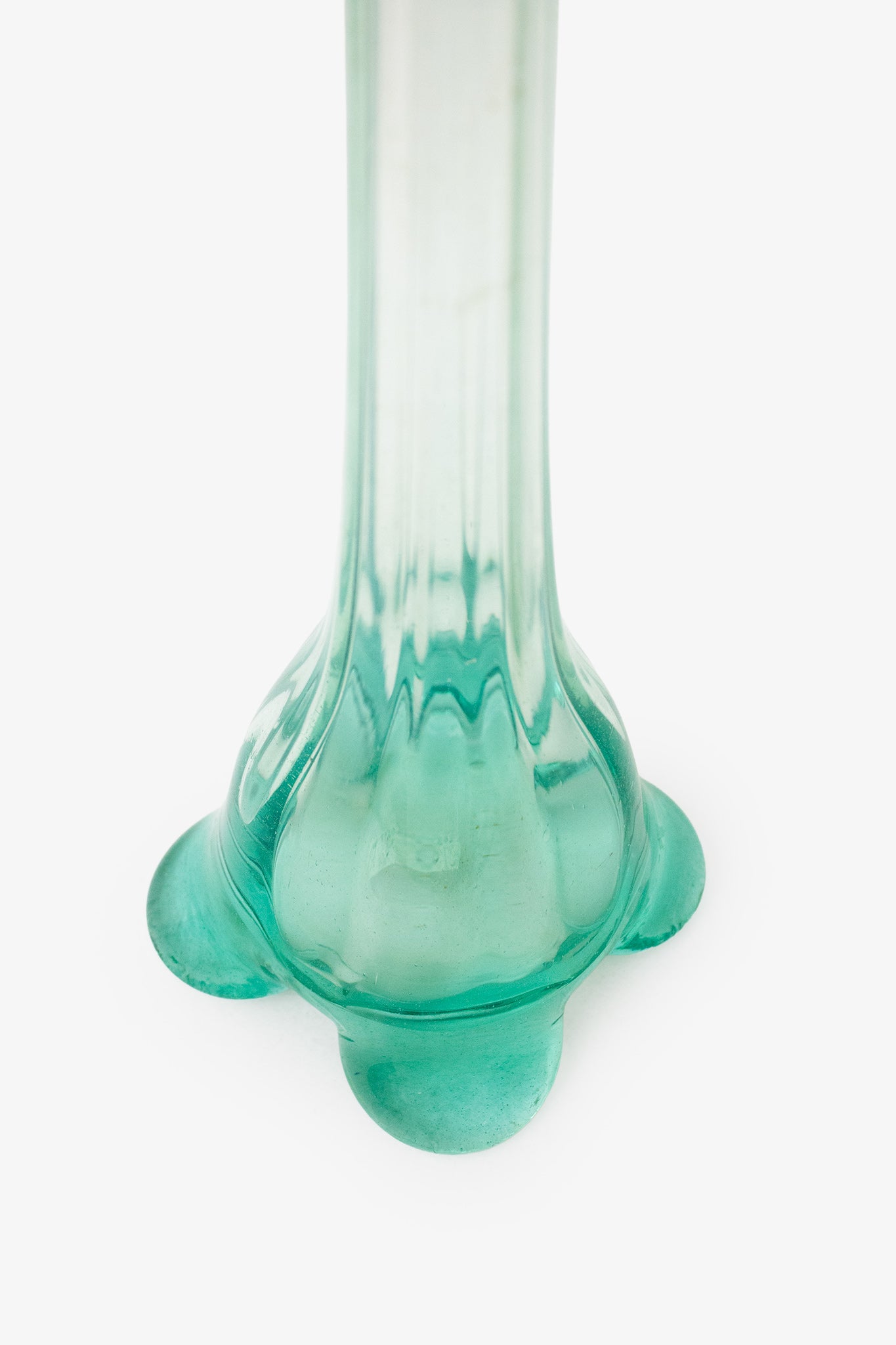 Lange mintgroene XL solifleur vaas